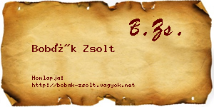 Bobák Zsolt névjegykártya