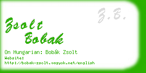zsolt bobak business card